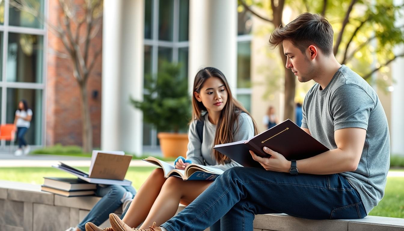 Students collaborating in study space